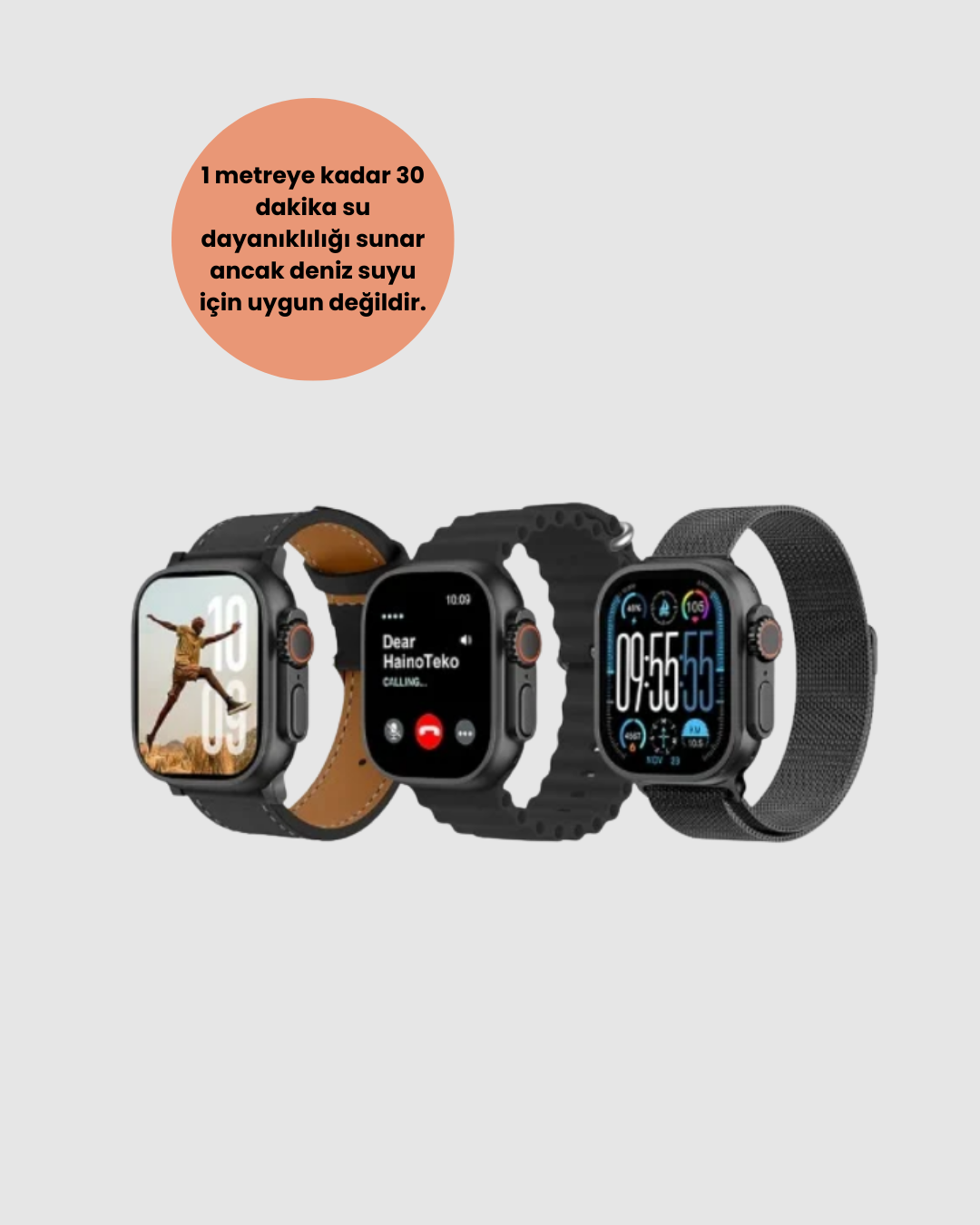 AMOLED Ultra Akıllı Saat 15 Gün Batarya Güçlü Ekran