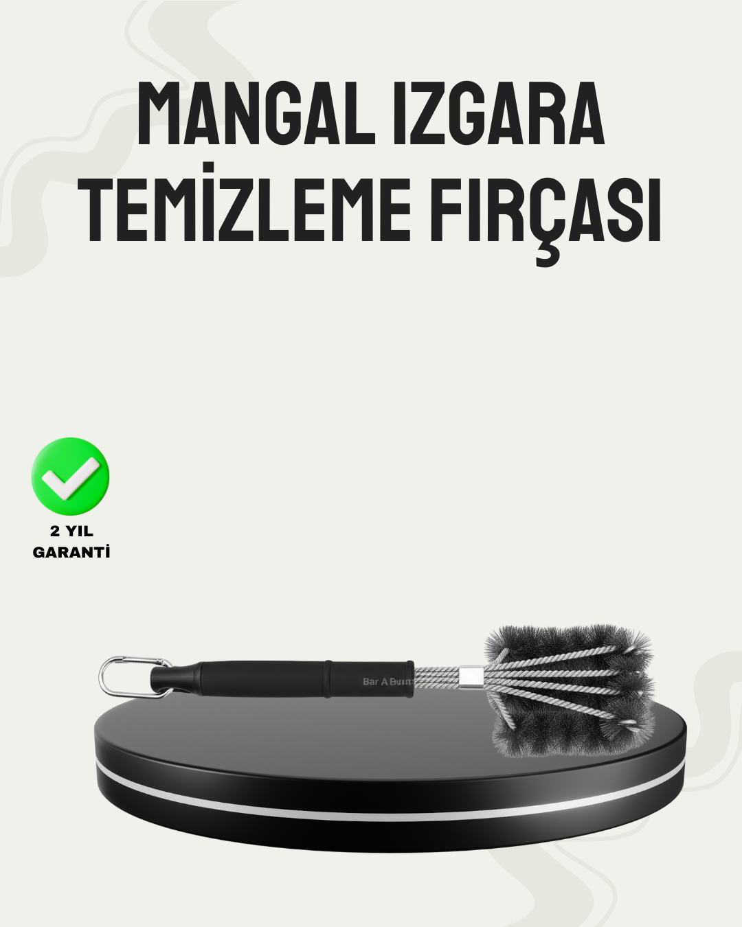 Paslanmaz Çelik Telli Mangal Temizlik Fırçası