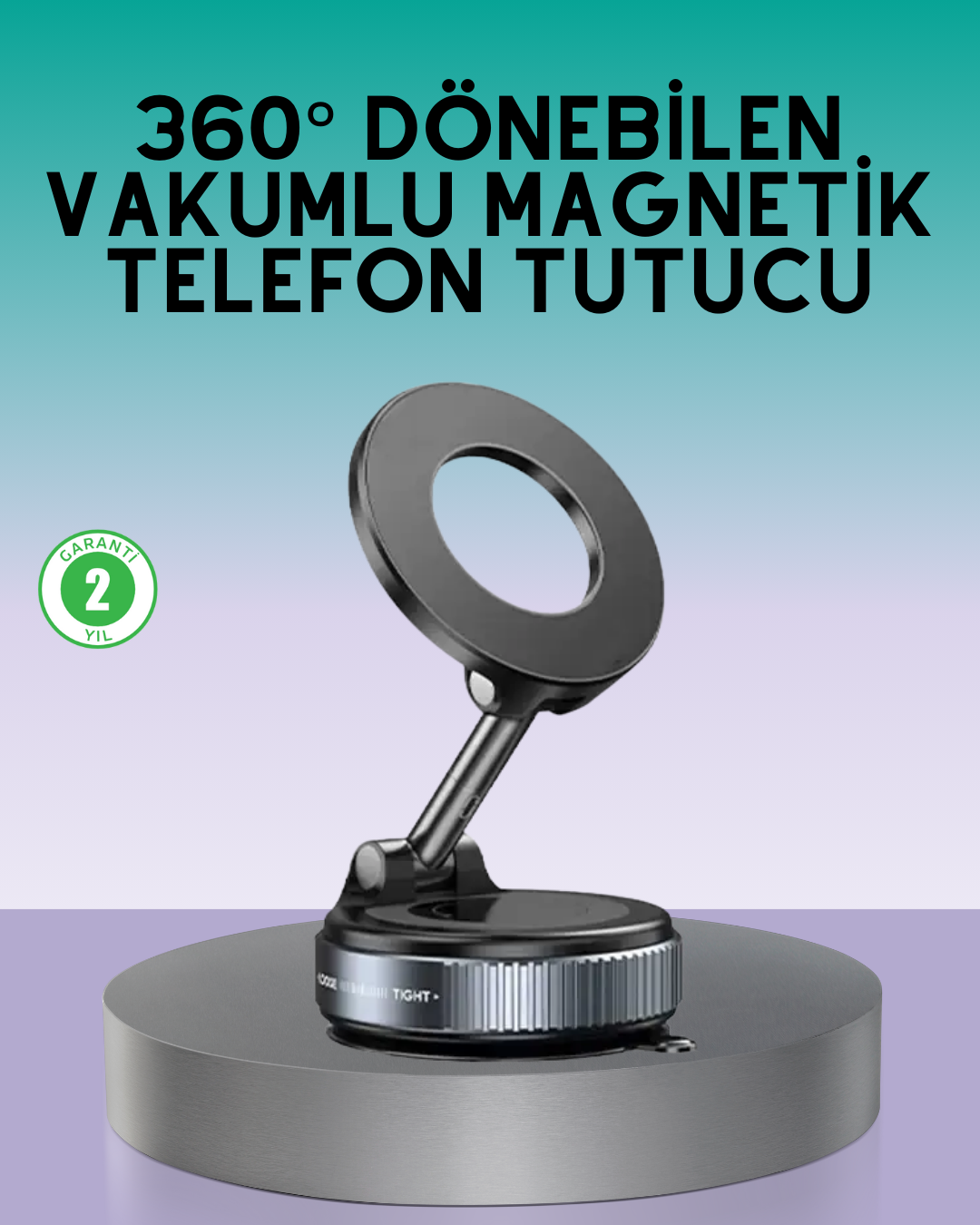 360 Derece Ayarlanabilir Manyetik Araç Telefon Standı