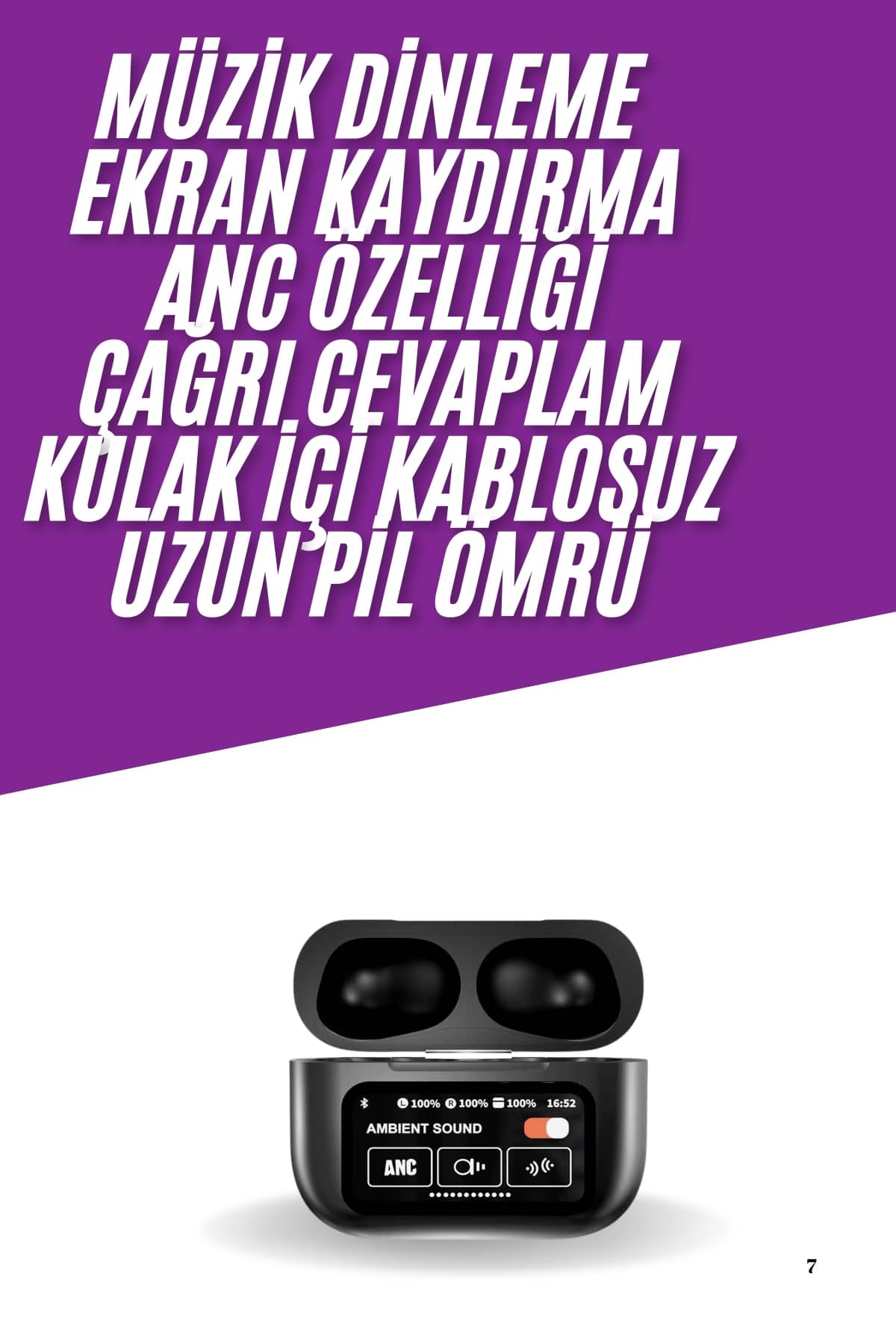 Kablosuz Bluetooth Kulaklık Pro Yeni Nesil Dokunmatik Kontrol