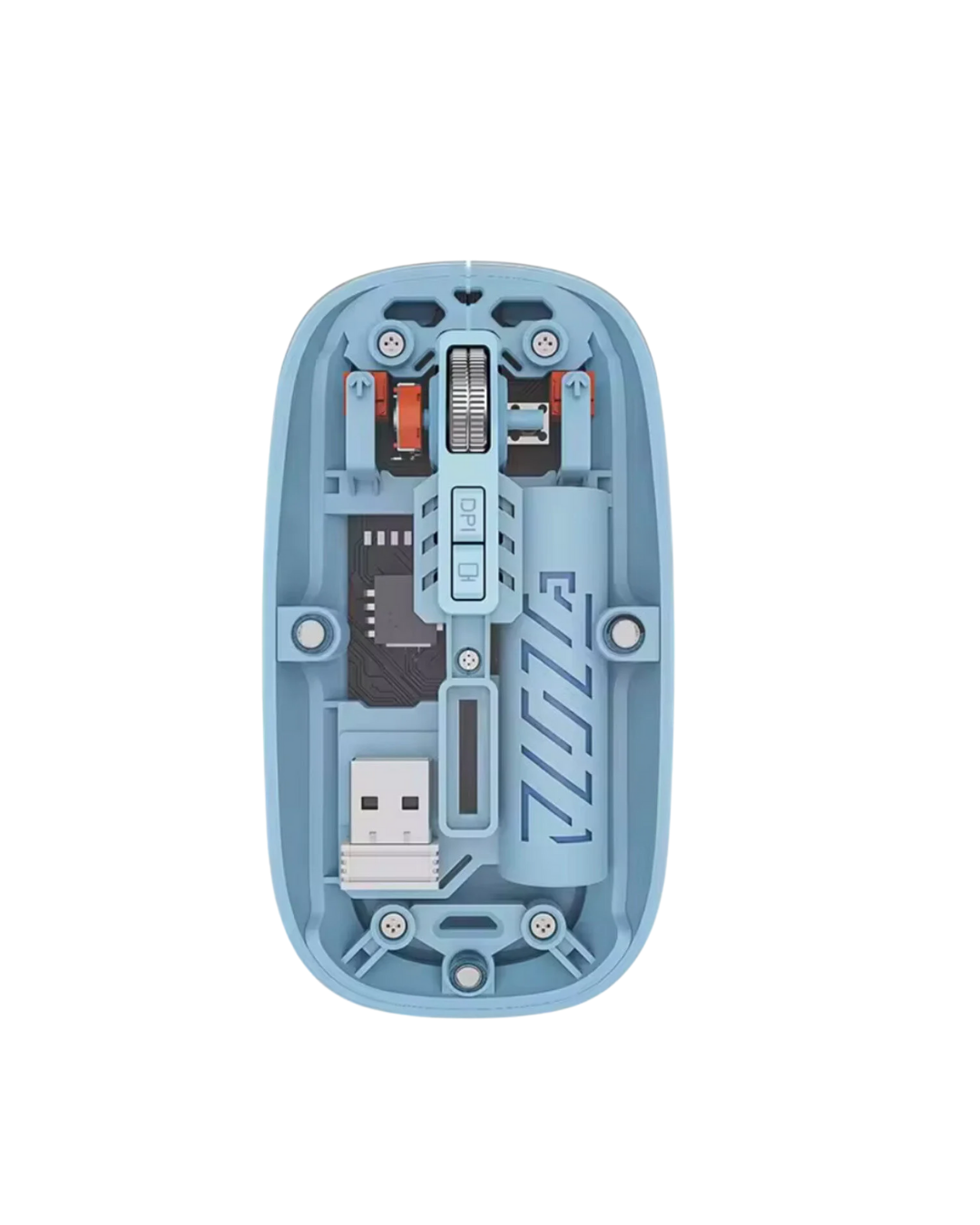 Bluetooth 5.2 Destekli Mavi Pilli Kablosuz Mouse