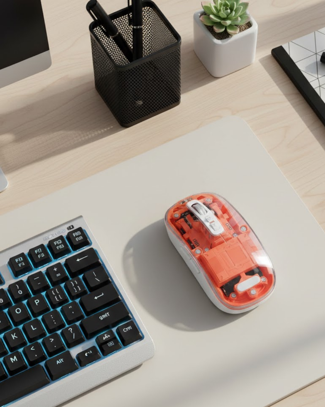Kablosuz Bluetooth Mouse Şık ve Sessiz Ofis Tasarımı