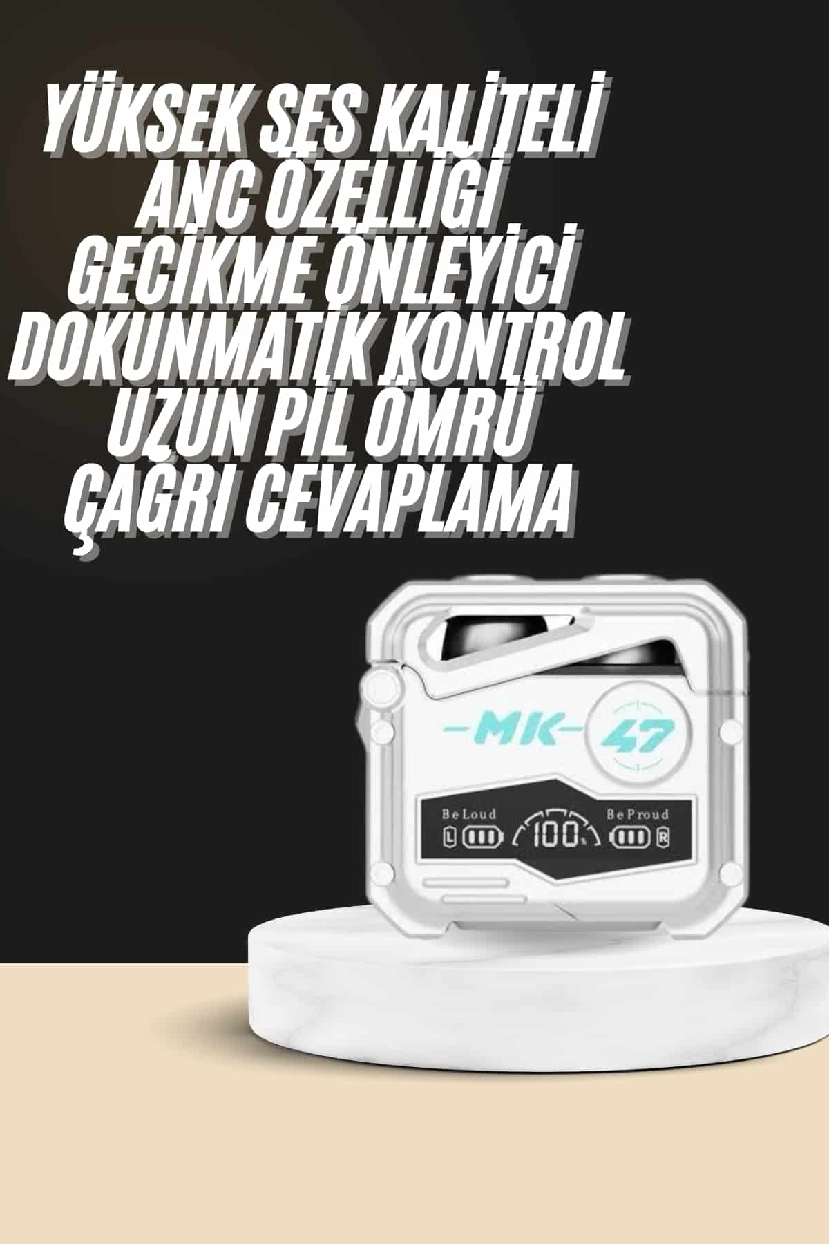 Oyuncu Kulaklığı Yeni Mekanik Kablosuz Kulaklık İos Android Uyumlu