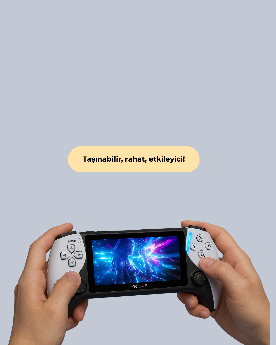 Kompakt ve Hafif Retro Oyun Konsolu 1000 Klasik Oyun Dahil