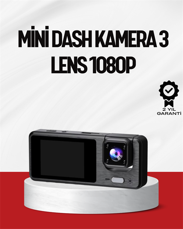 3 Kameralı DVR Araç Kamerası – Tam Güvenlik, Tam Kapsama