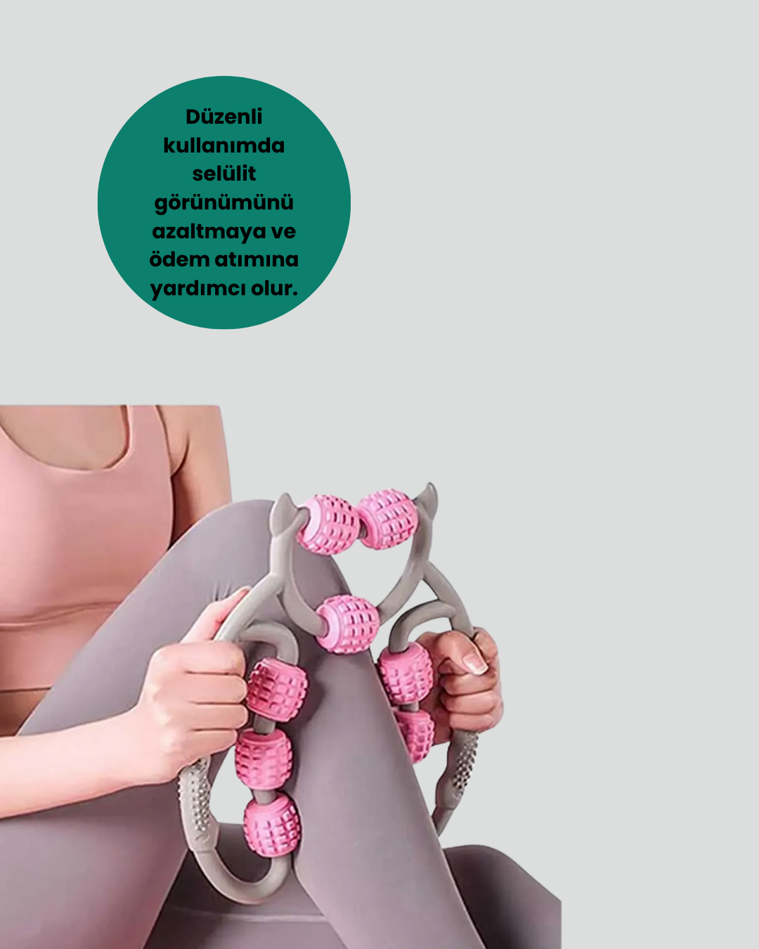 Dayanıklı Plastik Kas Masaj Rulosu Selülit Karşıtı