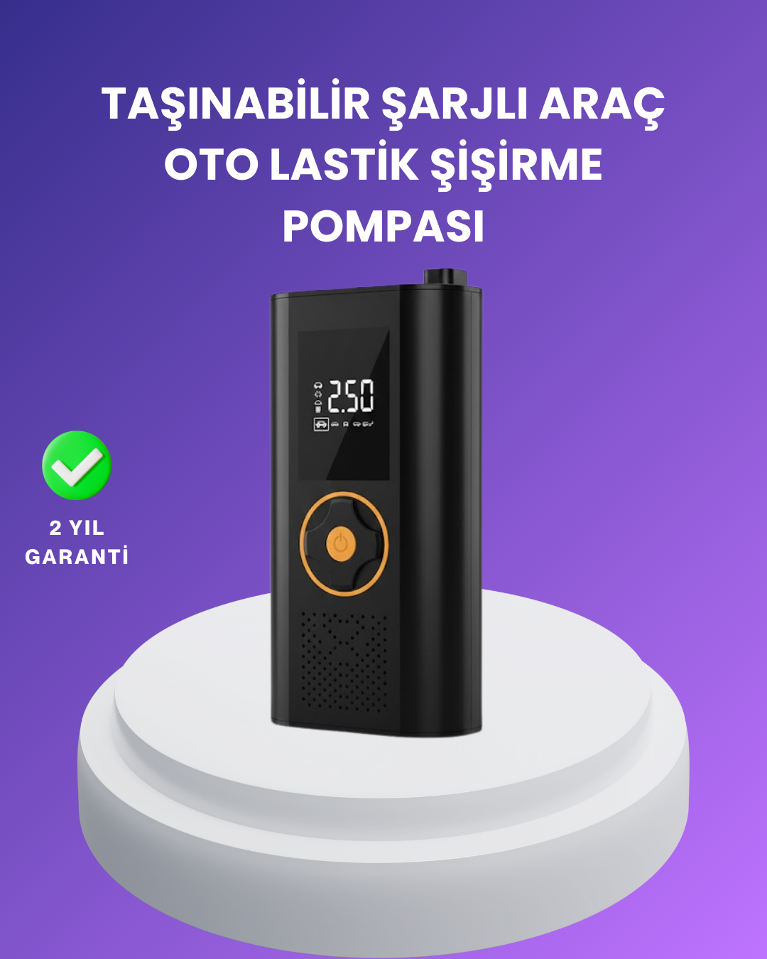 LED Ekranlı Akıllı Hava Kompresörü Hassas Basınç Kontrolü