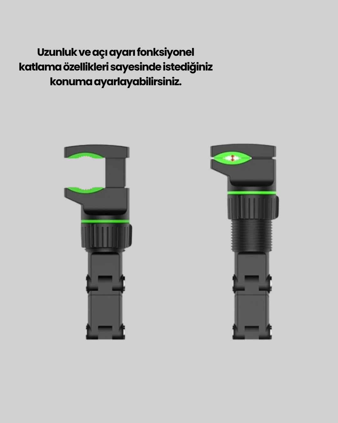 Dikiz Aynasına ve Koltuk Başlığına Uyumlu Telefon Tutucu