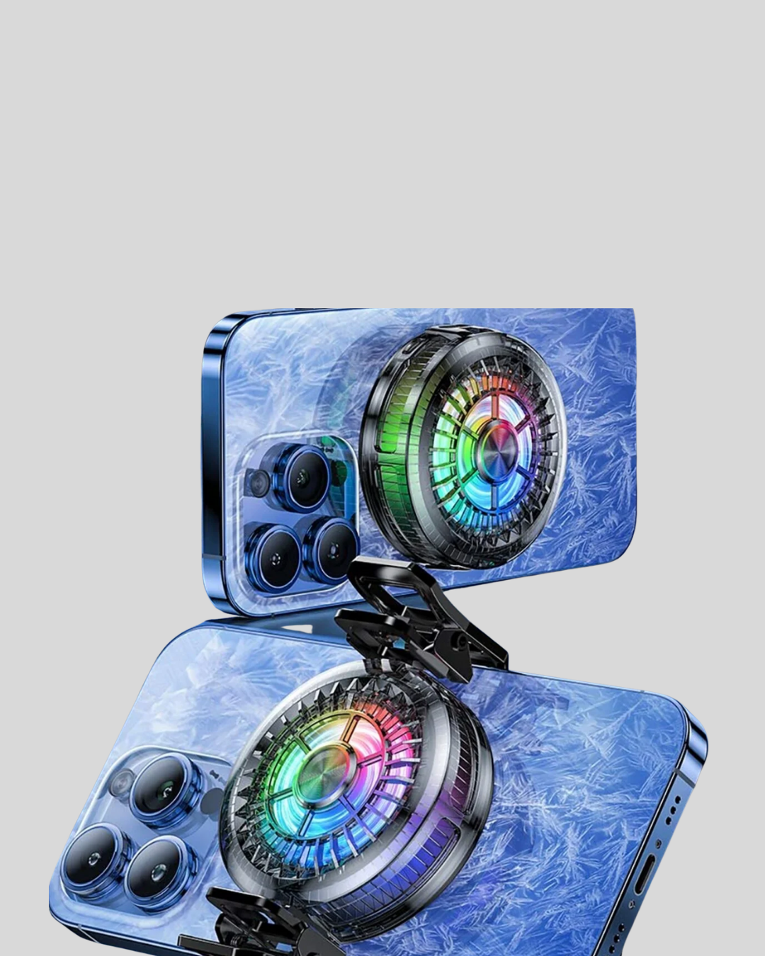 RGB Gaming Telefon Fanı Sessiz Soğutucu Tüm Akıllı Telefonlara Uygun