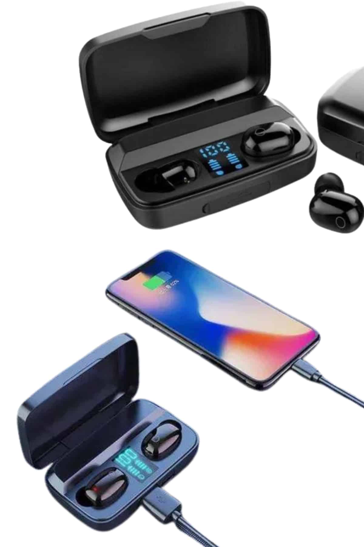 TWS Bluetooth Kulaklık 5.0 Bluetooth Bağlantılı Dokunmatik Kontrol Özelliği