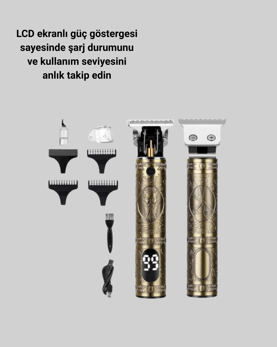 Daling Profesyonel Tıraş Makinesi Islak ve Kuru Kullanım
