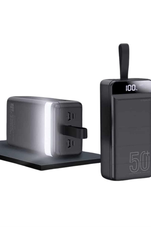 Powerbank Çoklu Şarj Girişi 50.000 Mah Taşınabilir Dijital Göstergeli
