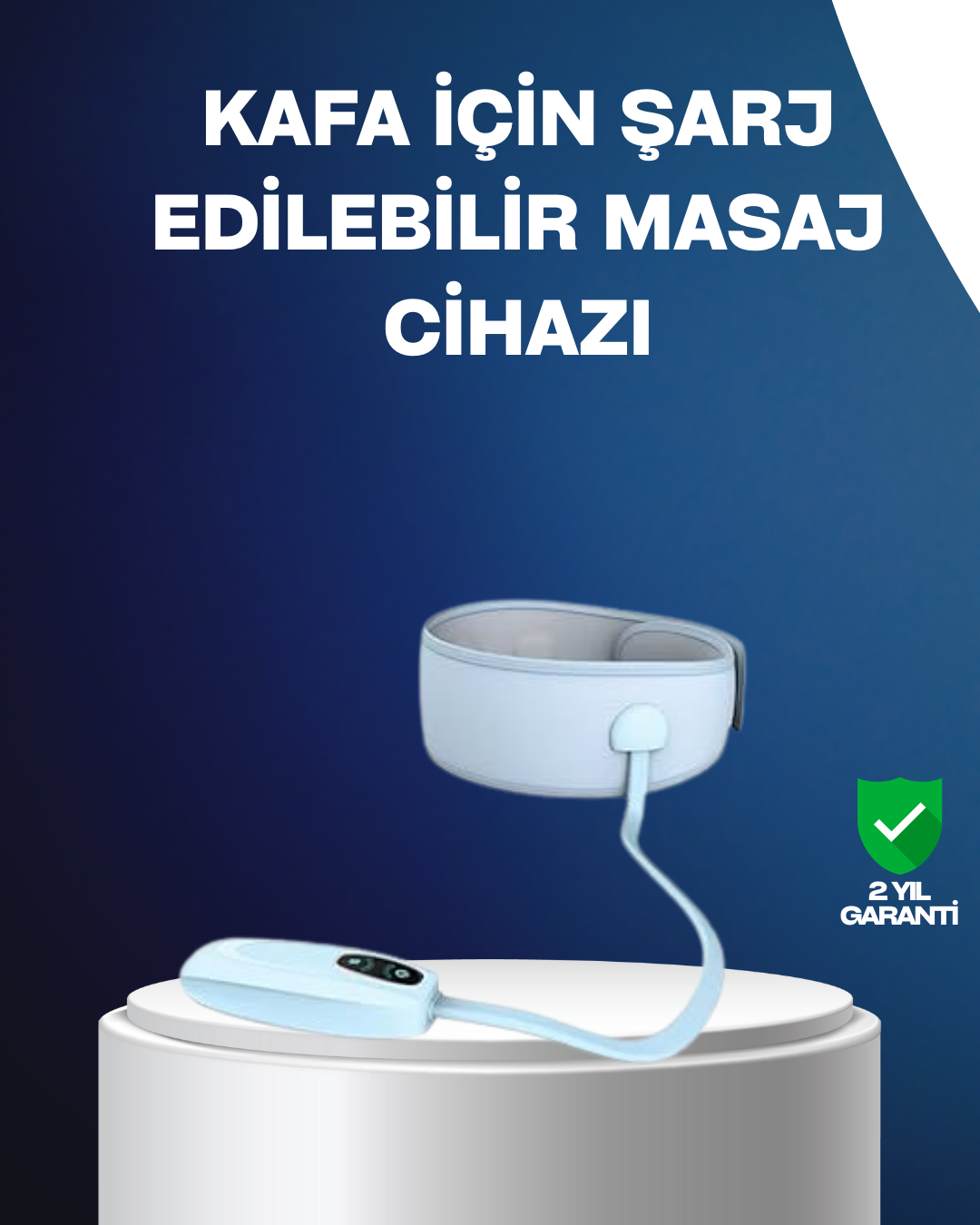Yumuşak Dokulu Baş Masaj Bandı Günlük Kullanıma Uygun