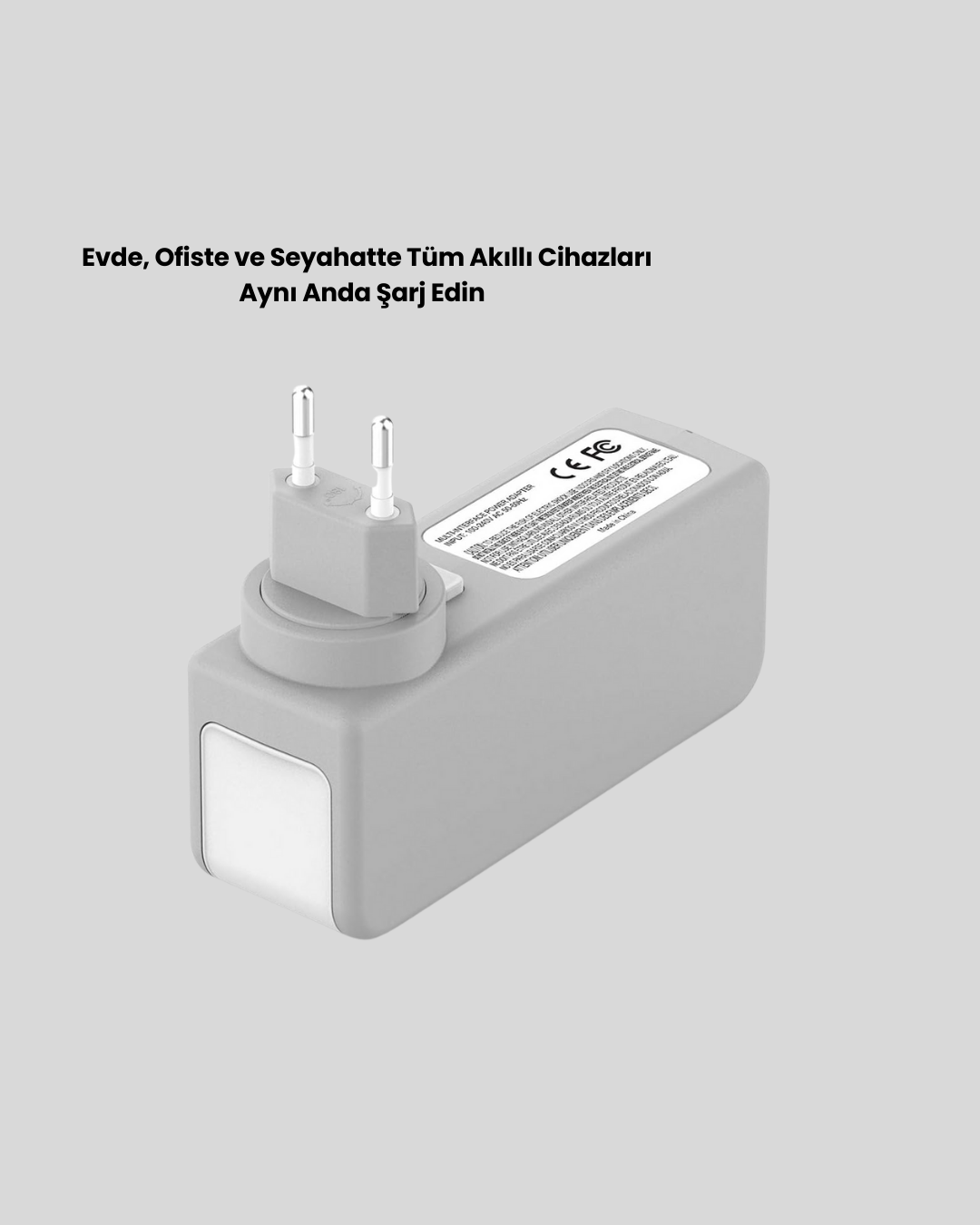 Zaman Kontrollü Şarj Cihazı 30W Hızlı Şarj ve Çoklu USB Çıkışı