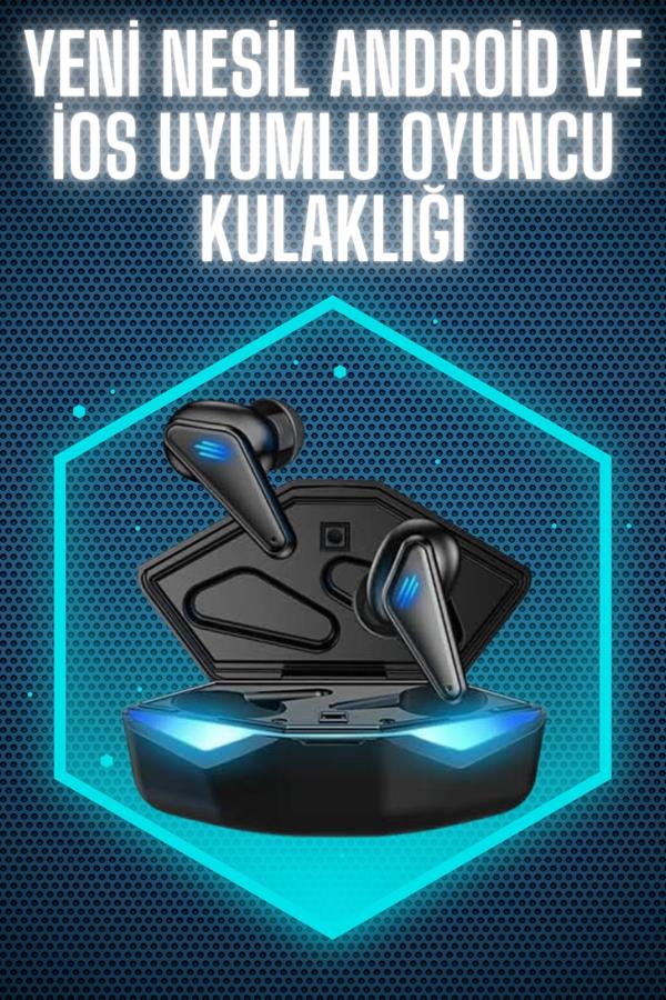 Wireless Gaming Kulaklık Mikrofonlu Bluetooth Oyuncu Kulaklığı