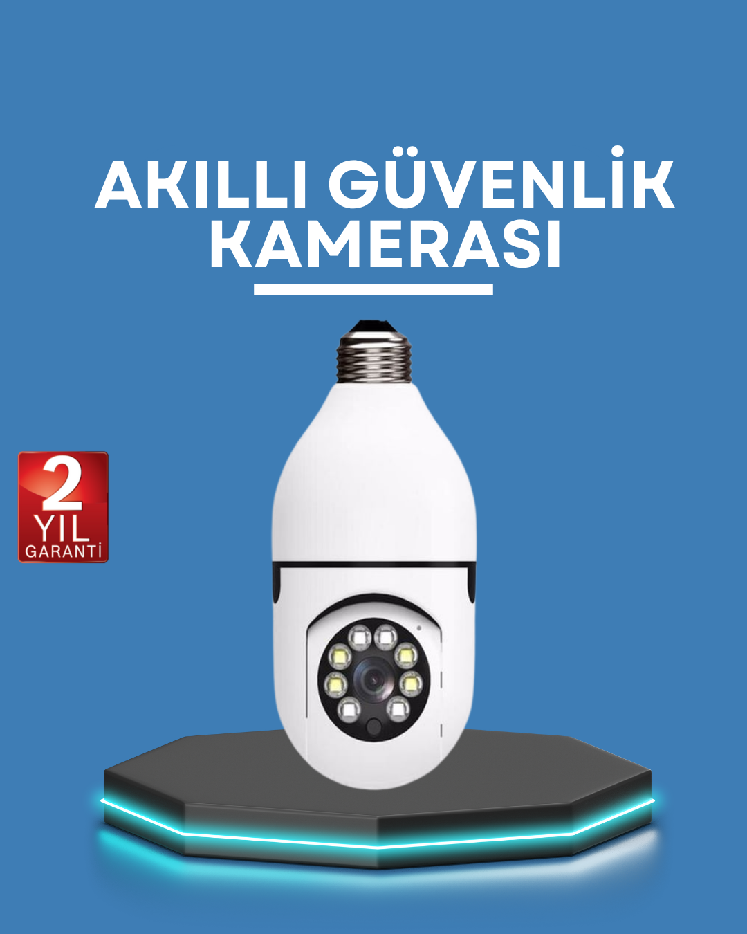 Akıllı Güvenlik Kamerası Full HD Görüntü ve Gece Görüş Özellikli