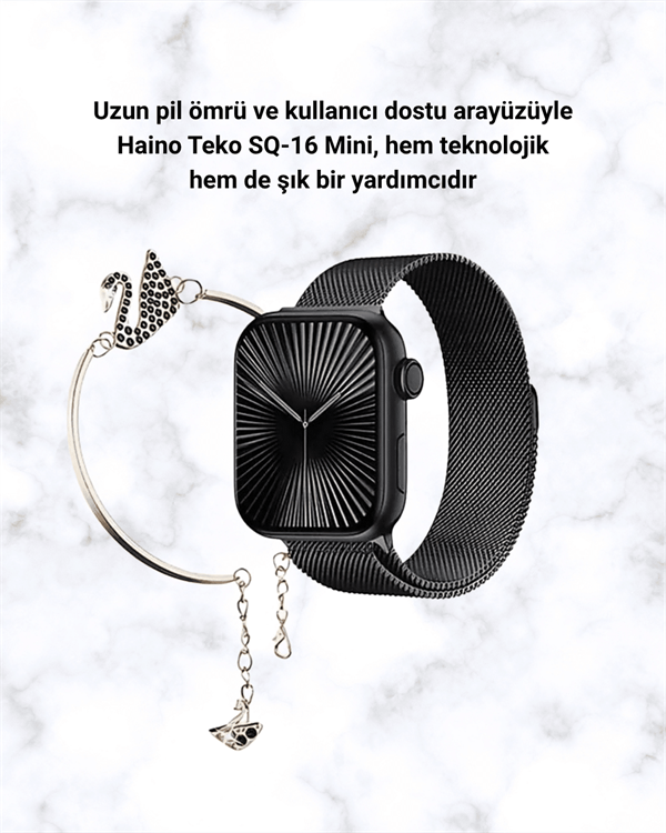 SQ-16 Mini Series 10 Akıllı Saat – 3 Kordon + Hediye Bileklik