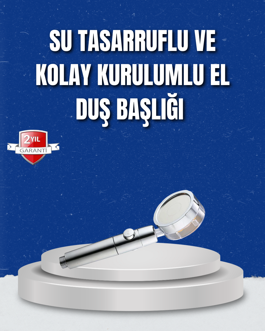 Şelale Sisi ve Masaj Özellikli Banyo Duş Başlığı
