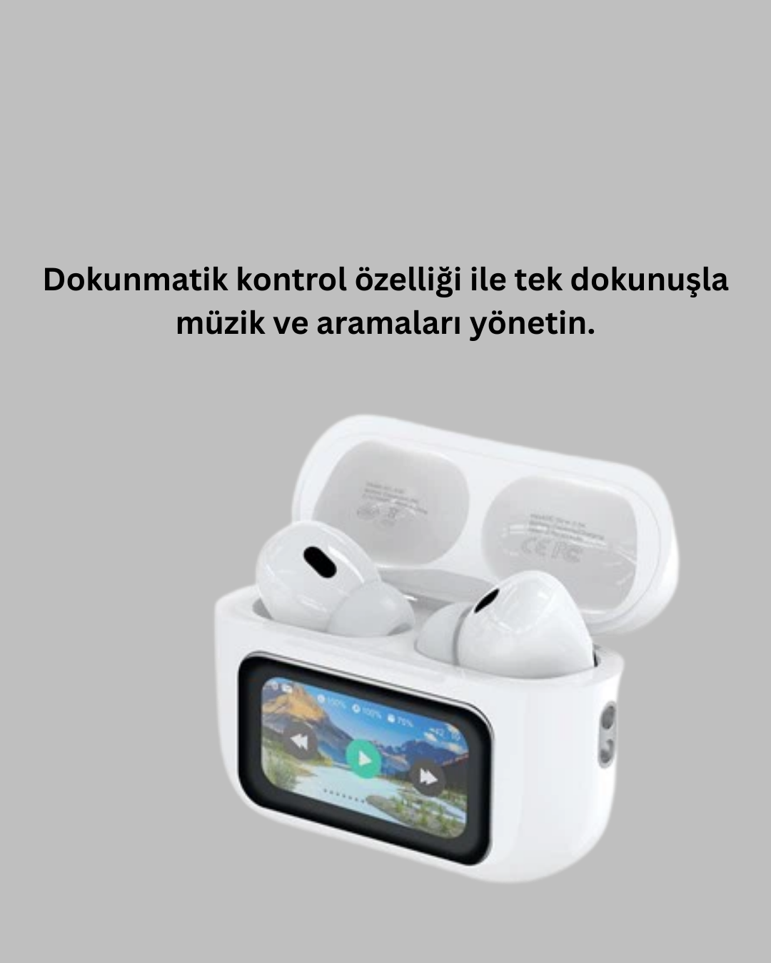 Tüm Telefonlarla Uyumlu ANC Özellikli Dokunmatik Bluetooth Kulaklık