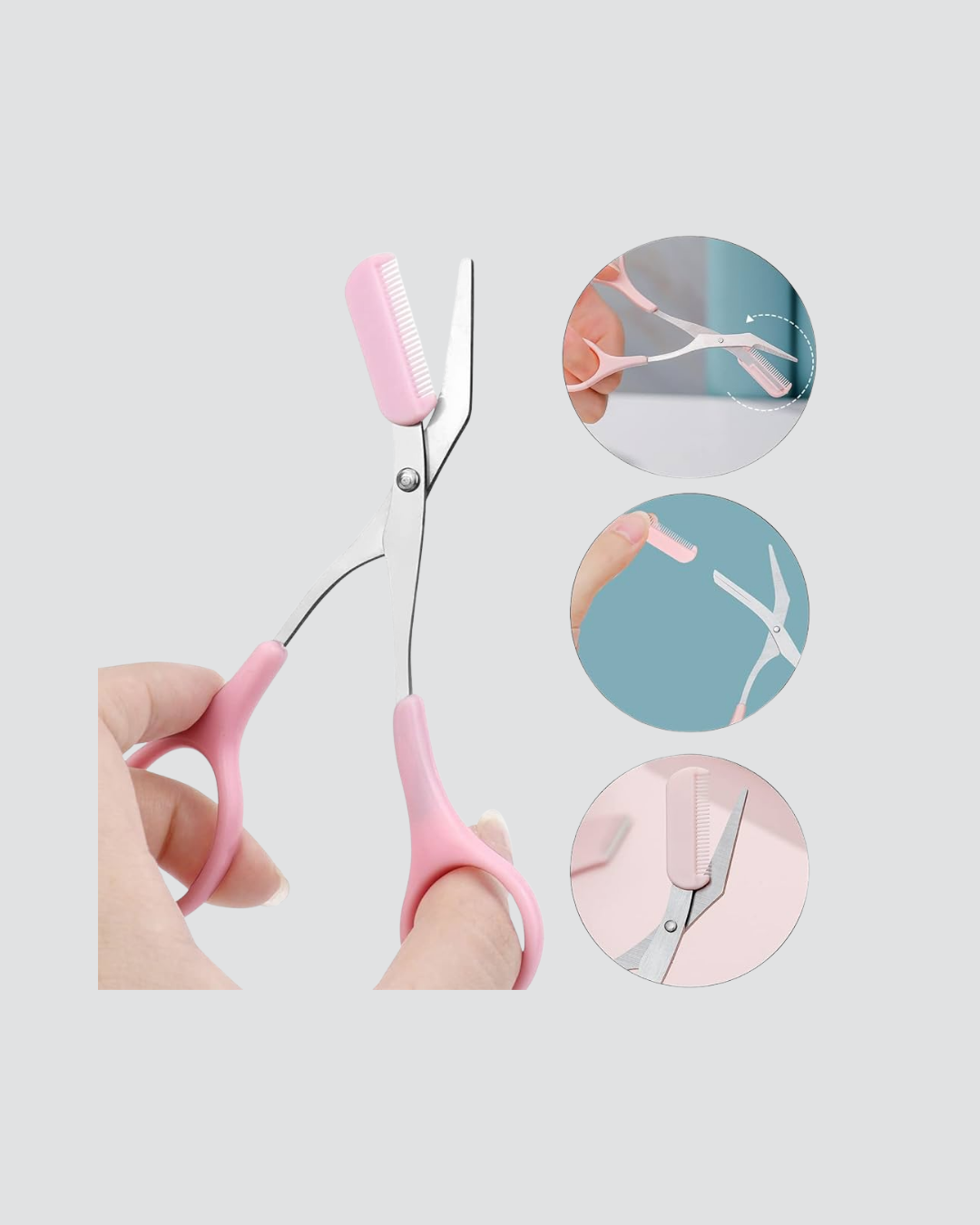 Taşınabilir Kaş ve Kirpik Düzenleme Makası – Ergonomik Tasarım