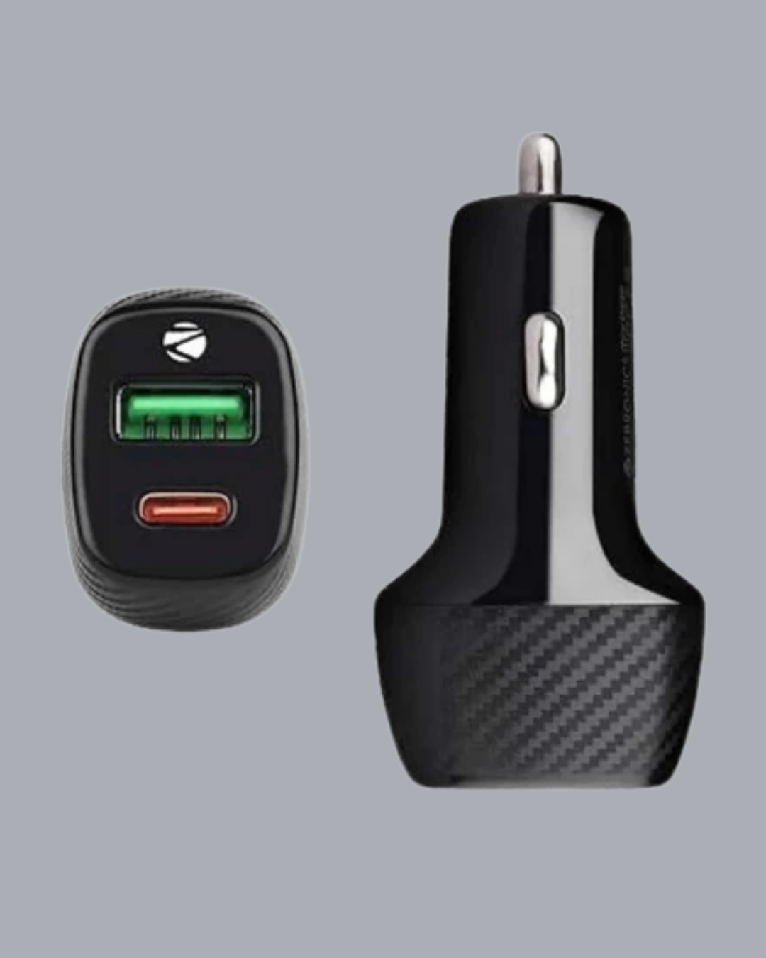 Kompakt Tasarımlı Type-C + USB Girişli Araç Şarj Başlığı