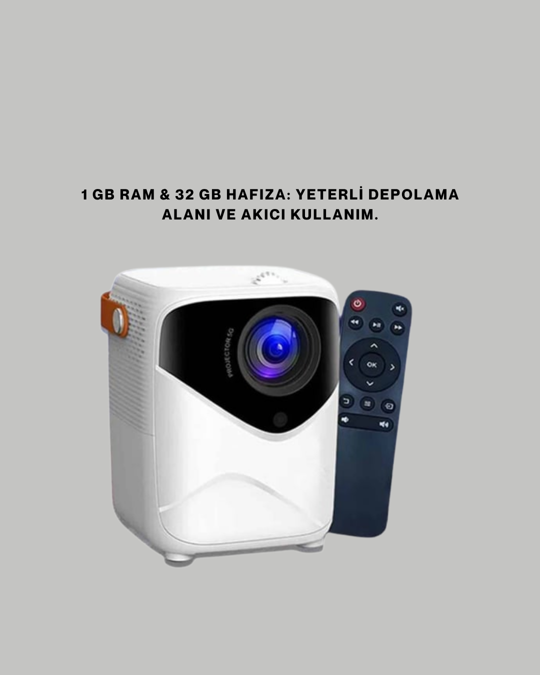 Ultra HD Çözünürlüklü Taşınabilir Projektör – 1920x1080 Piksel Görüntü Kalitesi