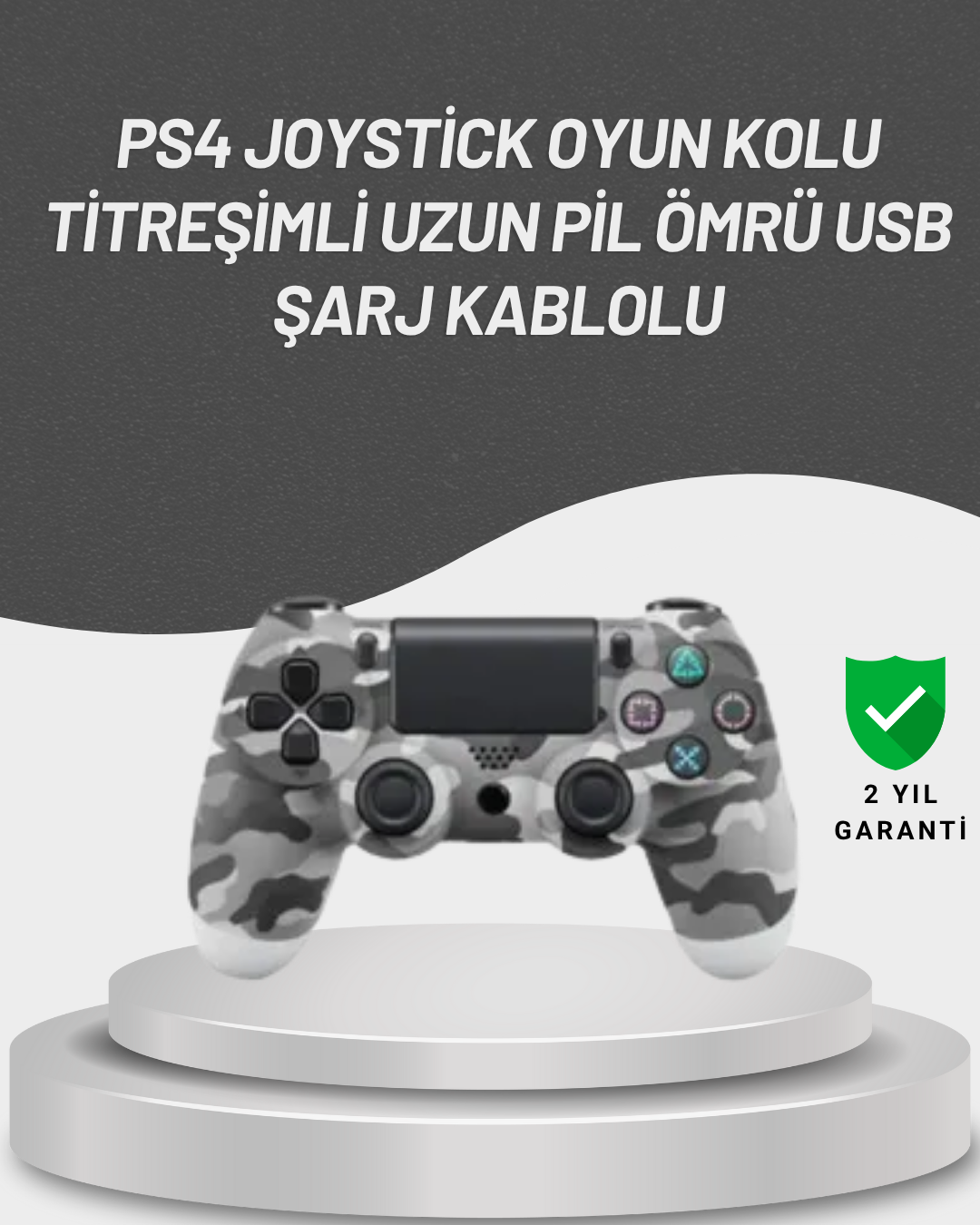 LED Işıklı Oyun Kolu – Durum Göstergeli Şık Tasarım