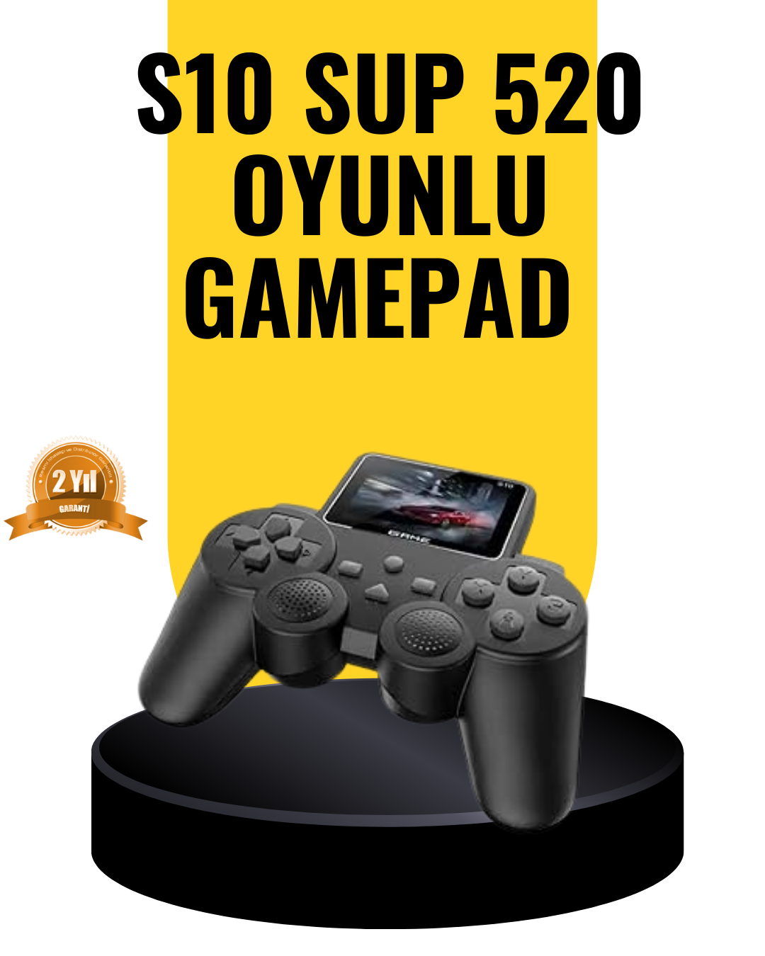 2025 A Kalite S10 Gamepad 520 Oyunlu TV Bağlantılı Retro Atari Konsolu