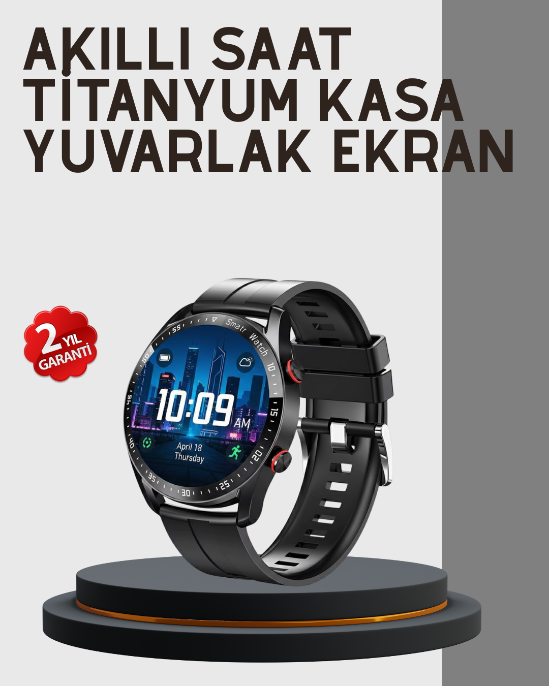 Akıllı Saat Yeni Model Sesli Asistan Bildirim Görme Bluetooth Bağlantılı Müzik Dinleme