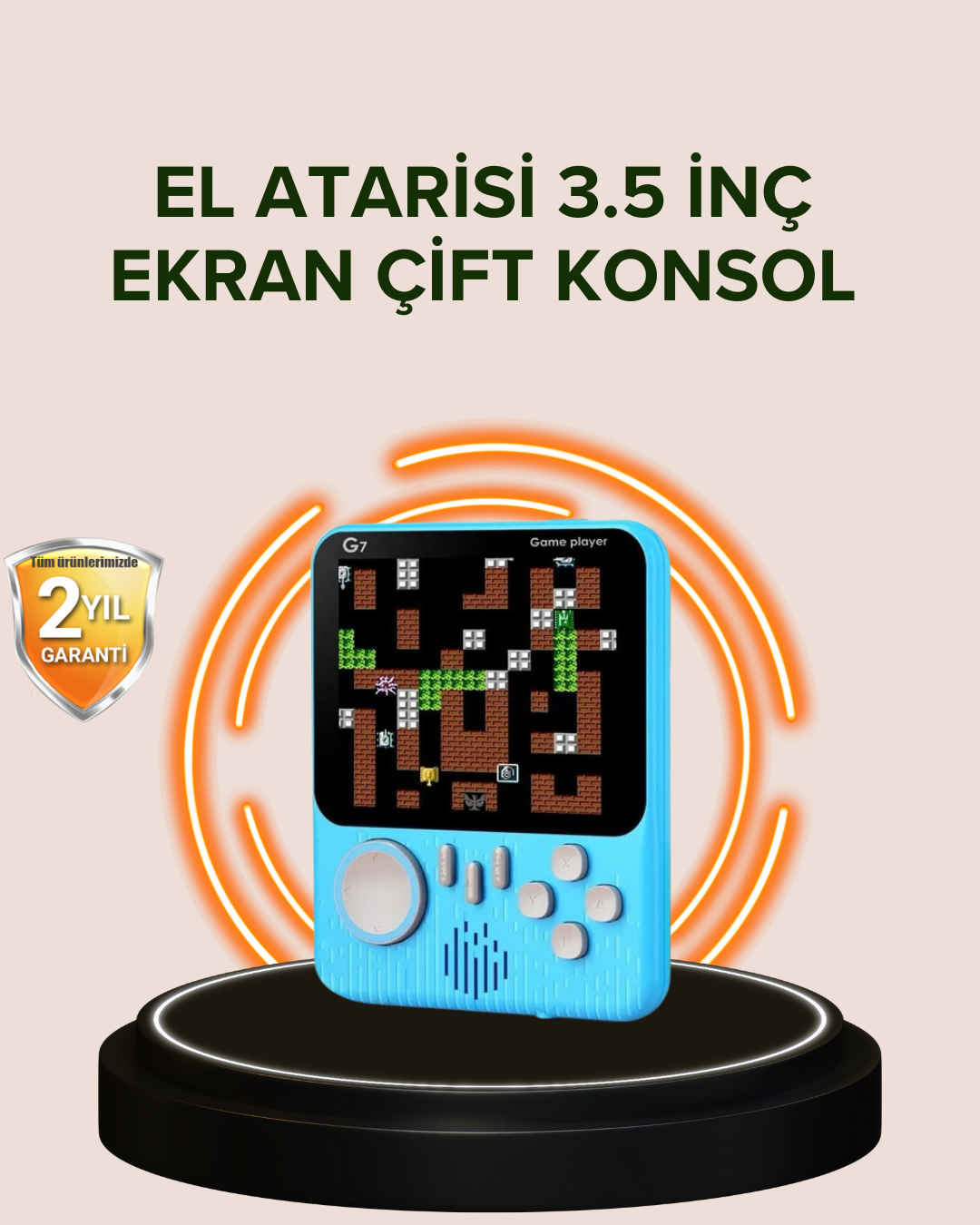 TV Bağlantılı Çift Oyunculu Şarjlı Retro Gamepad Seti