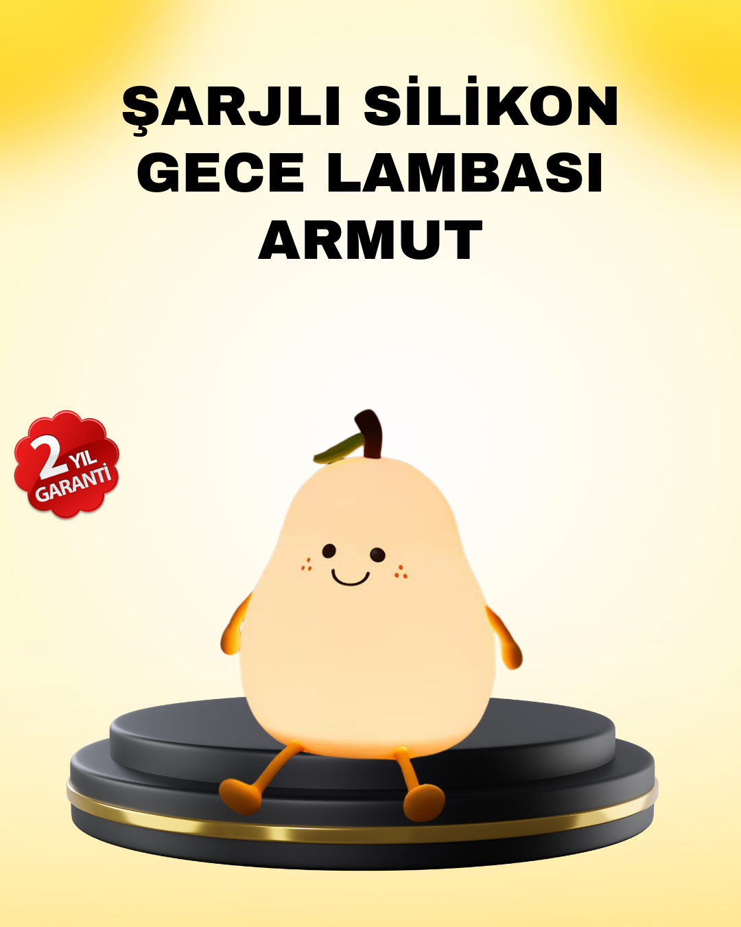Dekoratif Armut LED Lamba Renk Ayarlı Şarj Edilebilir