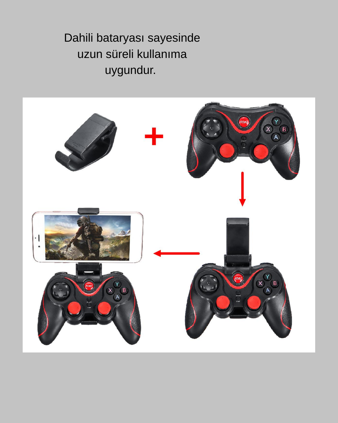 Hafif ve Taşınabilir Kablosuz Bluetooth Oyun Konsolu