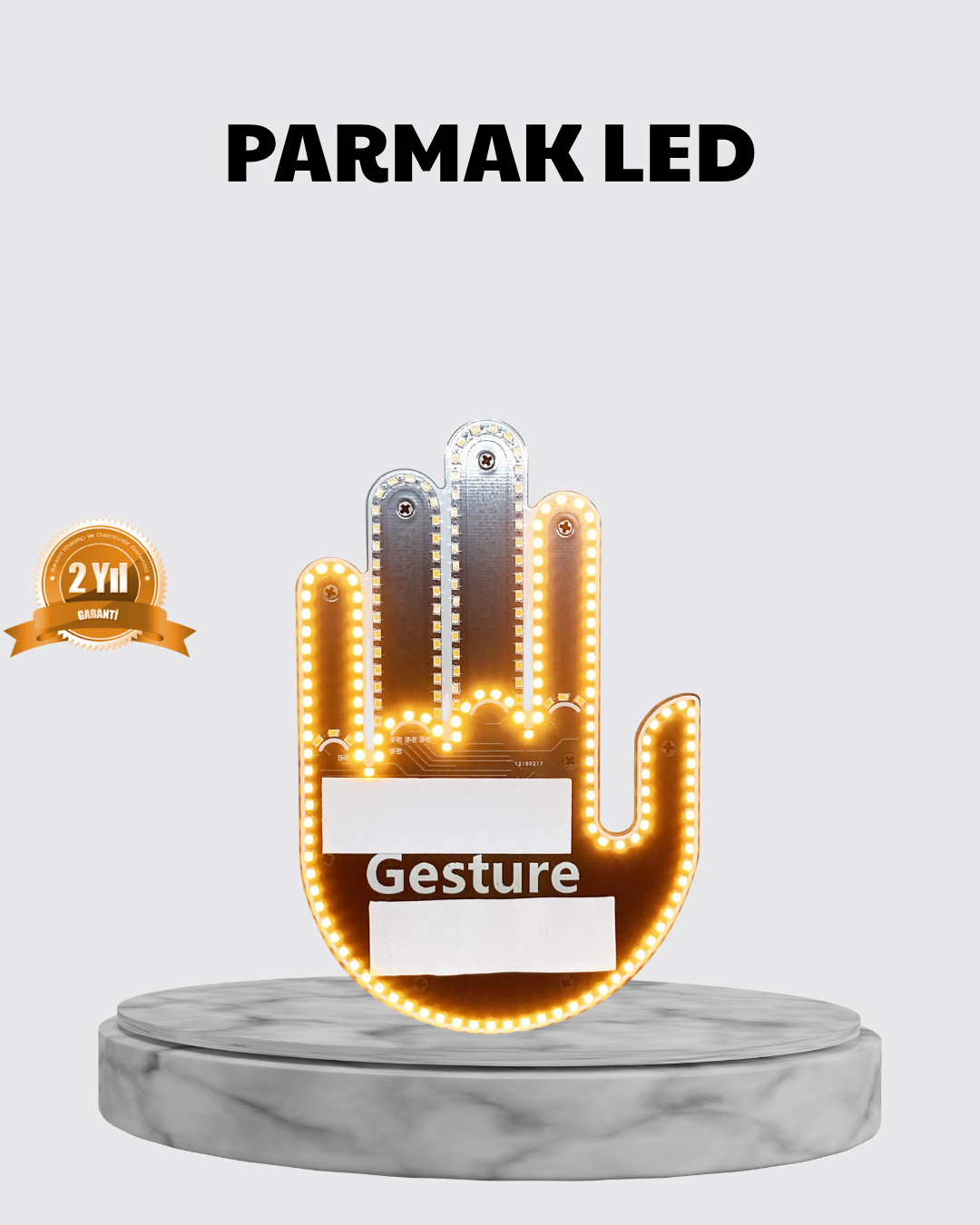 176 LED’li Amber Trafik Uyumlu Sinyal Işığı – El Hareketiyle Kontrol