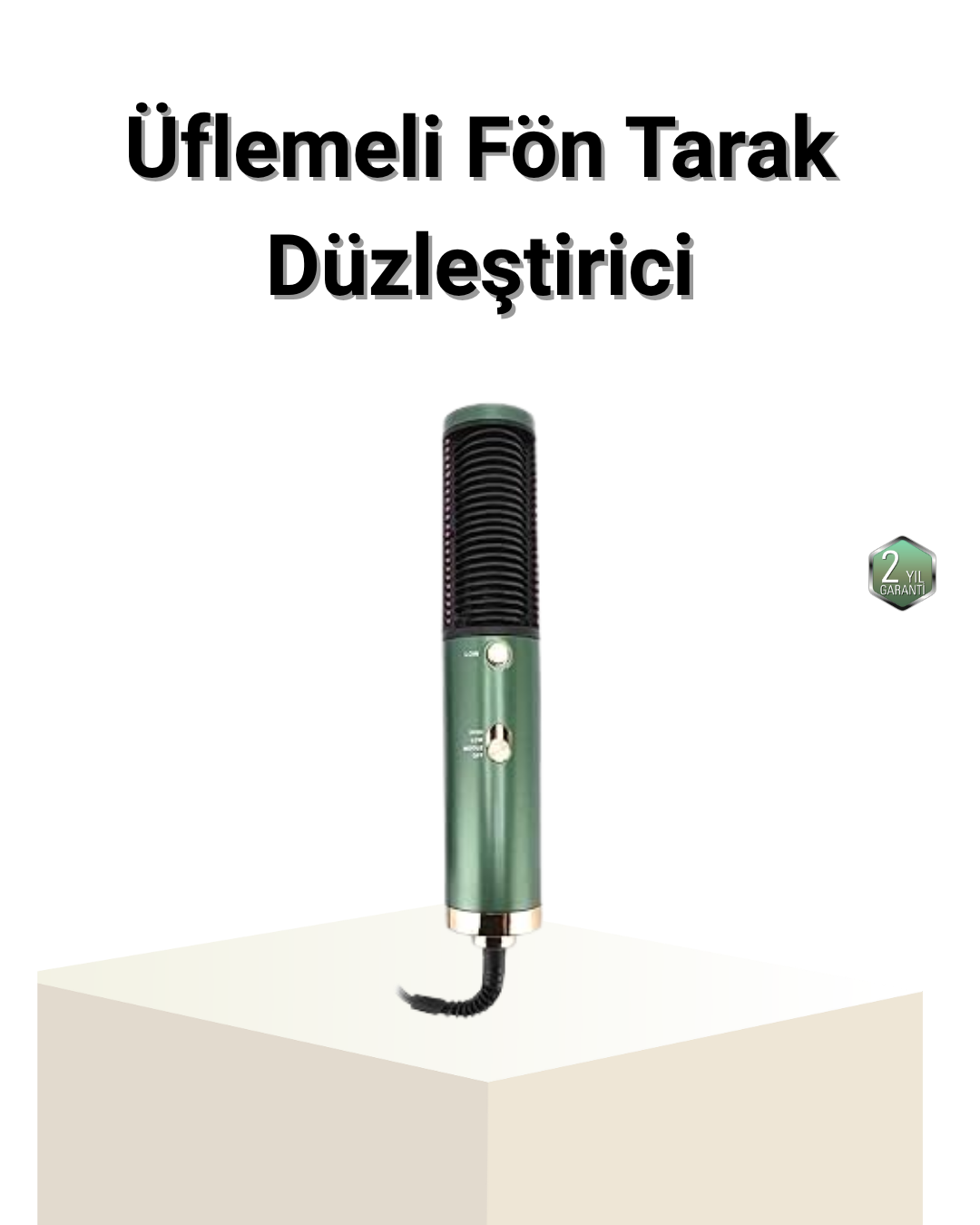 Seramik Plakalı Saç Düzleştirici – 200°C Ayarlanabilir Isı, İyon Teknolojisi