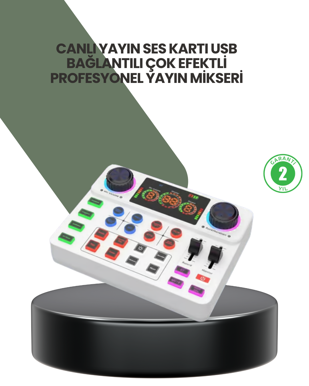 Podcast Karaoke ve Sosyal Medya Yayınları İçin Ses Kartı