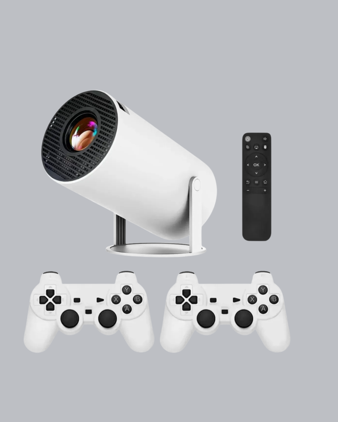 4K Wi-Fi 6 Projeksiyon Cihazı – 10.000+ Oyun Desteği, Kablosuz Bağlantı ve Çoklu Giriş Portları
