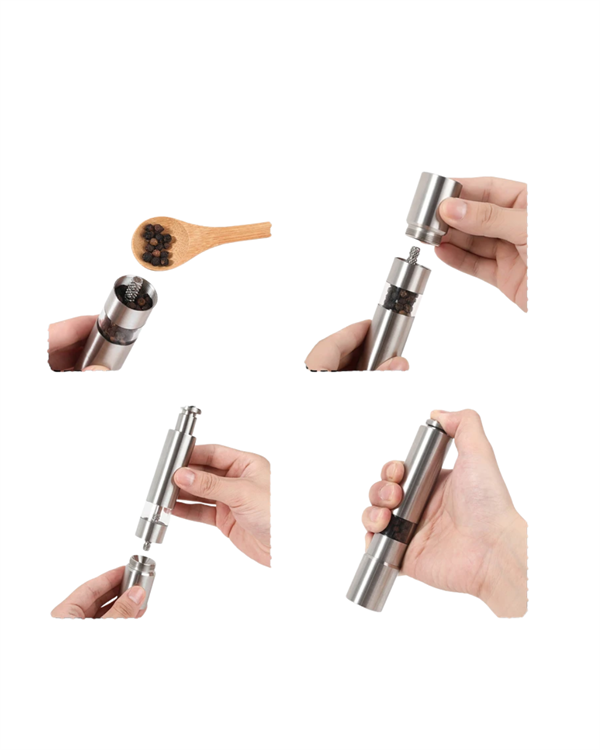 Ergonomik Tasarımlı, Nem Geçirmez Kapaklı Baharat Öğütücü
