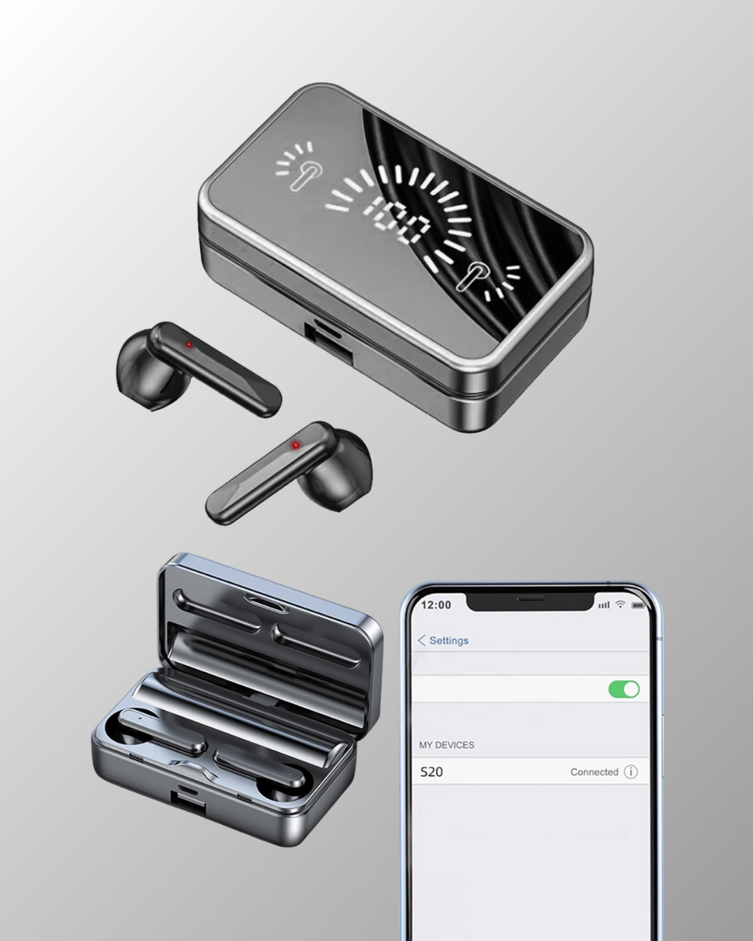 Bluetooth 5.1 Destekli  bluetooth kulaklık – ANC ve Stereo Sesli