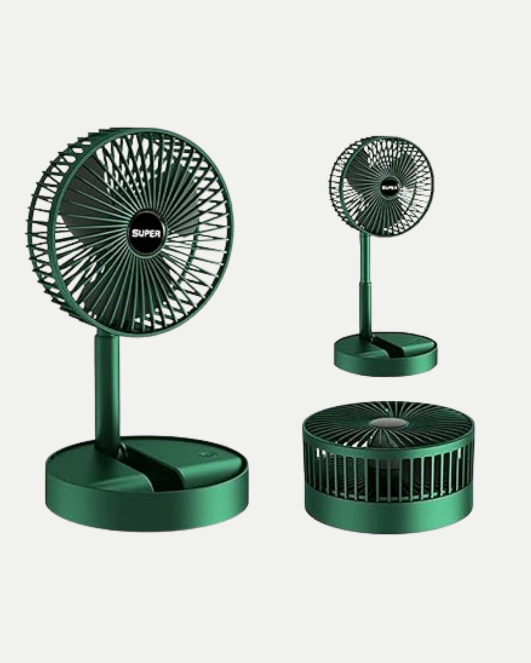 Katlanabilir Şarjlı Mini Fan 3 Kademeli Hız Ayarlı Taşınabilir