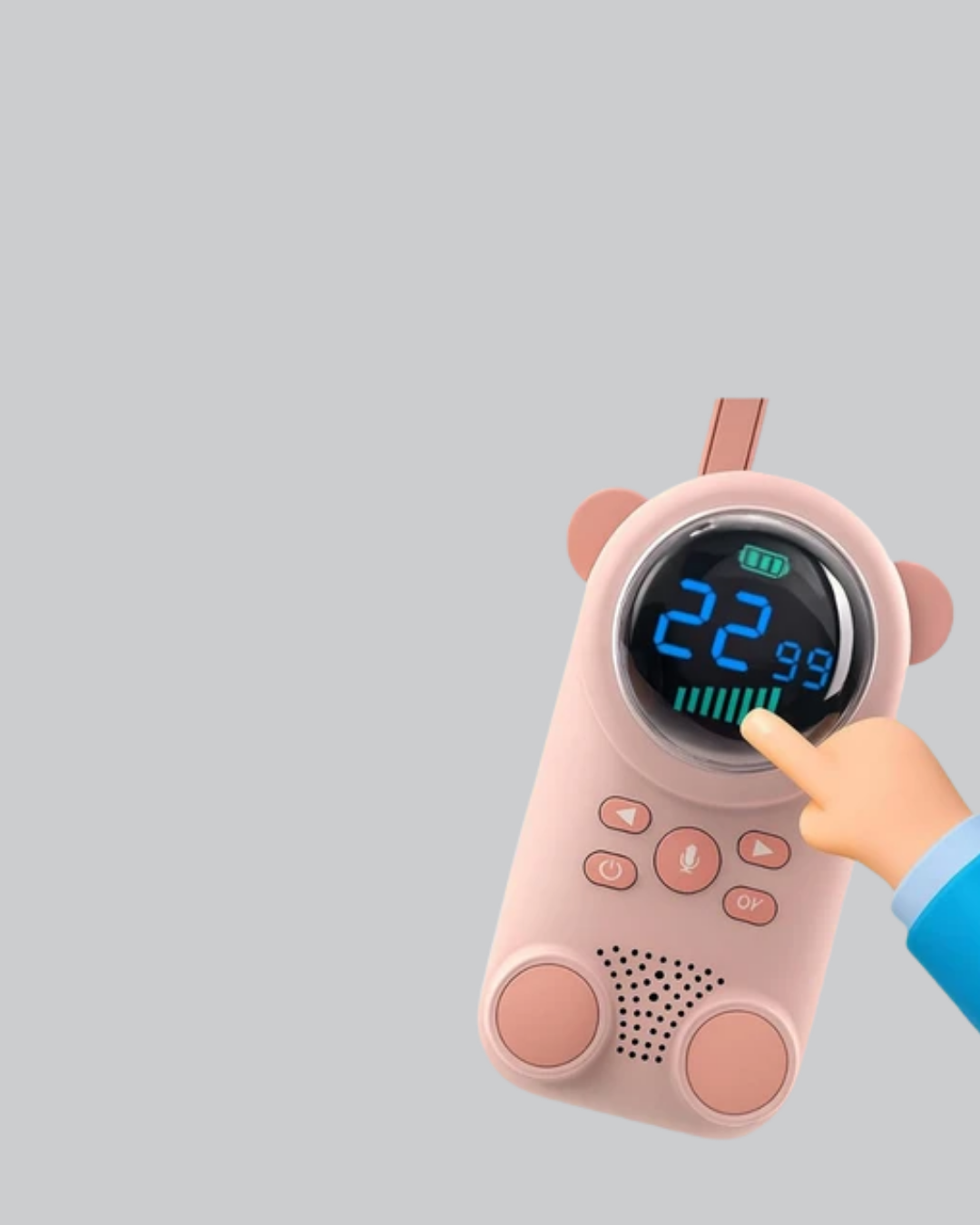 Bebek Telsizi LCD Ekran VOX İki Yönlü İletişim USB Şarj Hafif