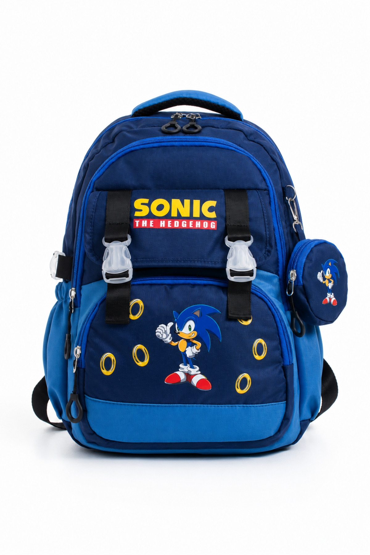 Kore Kawaii 4'lü Okul Çantası Seti Ortopedik Sırt Çantası - Twill Kumaş, Termal Beslenme Çantası, Kalemlik ve Cüzdan