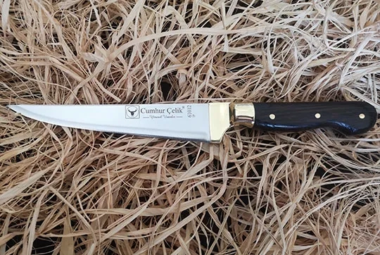 Sürmene Cumhur Çelik 61012 Sivri Kasap Kurban Bıçağı, 16 Cm, Venge Sap