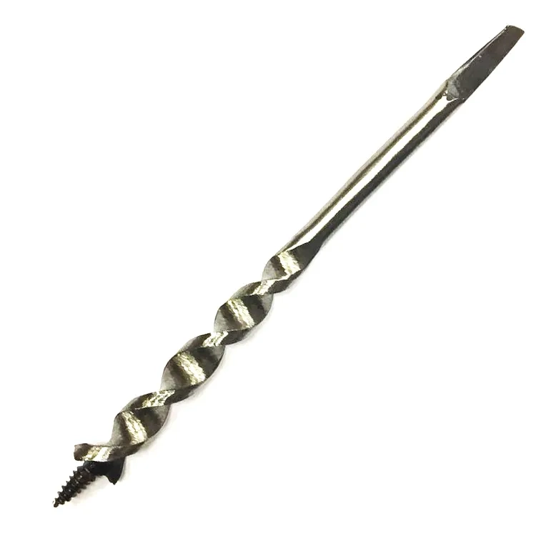 Fenerli Ahşap Burgu El / Matkap Ucu - Dört Köşe 16 Mm
