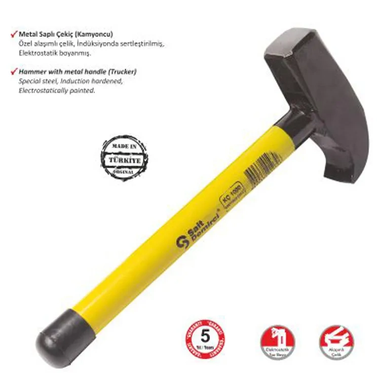 Sait Demirci Kamyoncu Metal Saplı Çekiç 2000 Gr