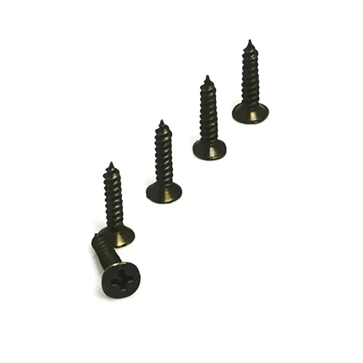 Klips, Menteşe, Ayak, Ağaç, Sunta Vidası 3x13 Mm - Siyah 100 Adet