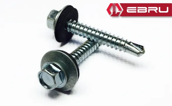 Ebru Matkap Uçlu Çatı Trapez Vidası 5,5x38 - 200 Adet