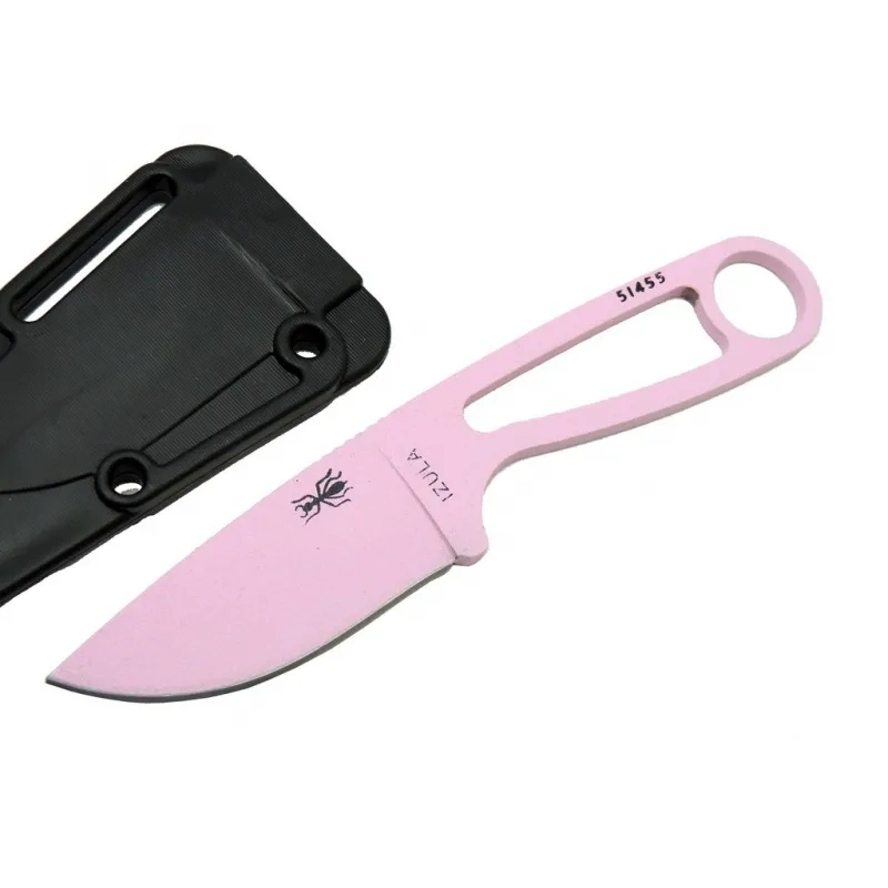 İzula Esee 51455pnk Pembe Kamp Bıçağı 16 Cm - Komple Metal, Plastik Kılıflı
