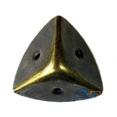 Dekoratif, Kutu, Sandık Köşesi - 45x28 Mm, Büyük, Antik, 100 Adet