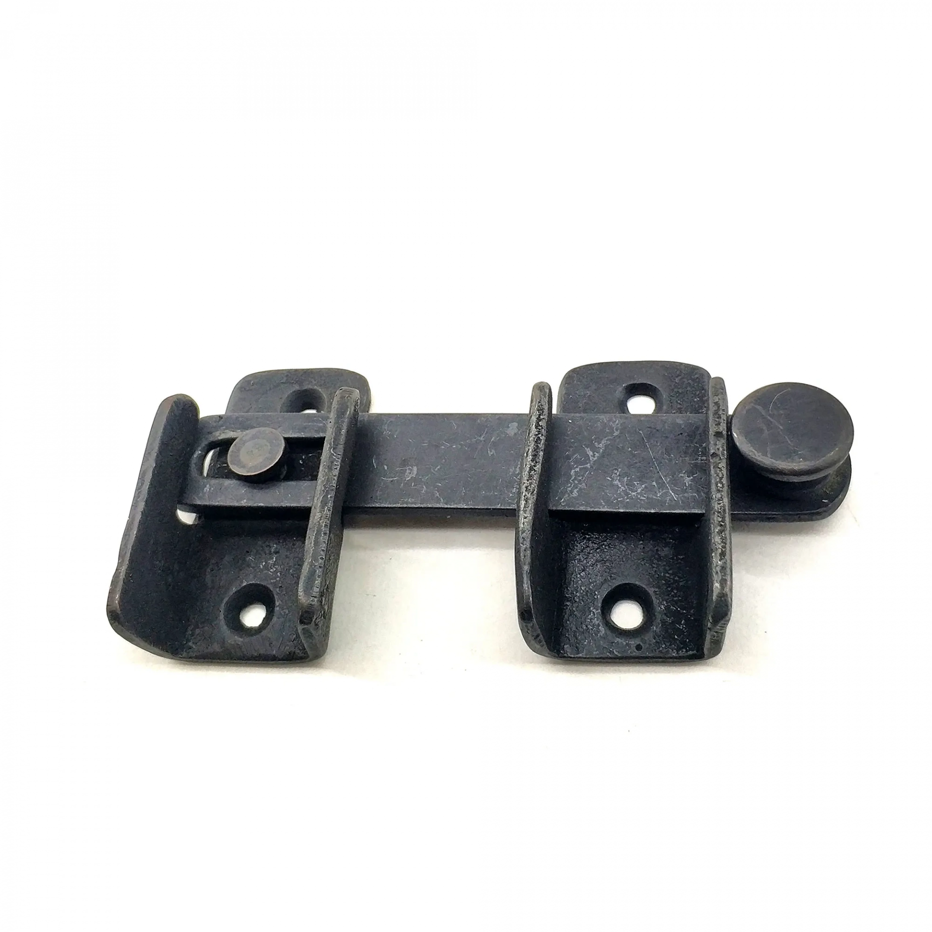 Antika Tarz Dekoratif Pirinç Kapı Mandalı - 57x115 Mm, Oksit