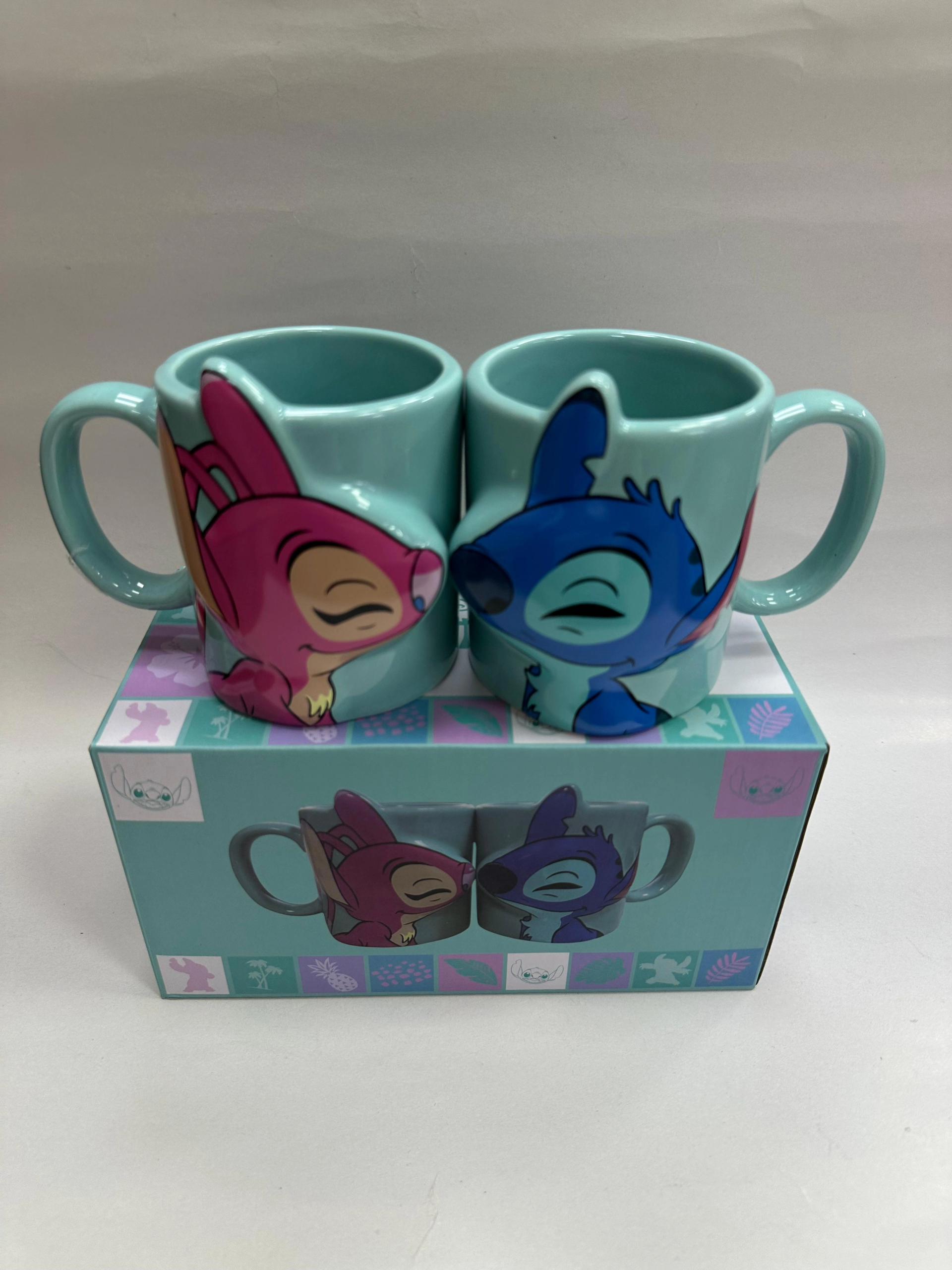 Öpüşen Stitch 2li Kupa Bardak